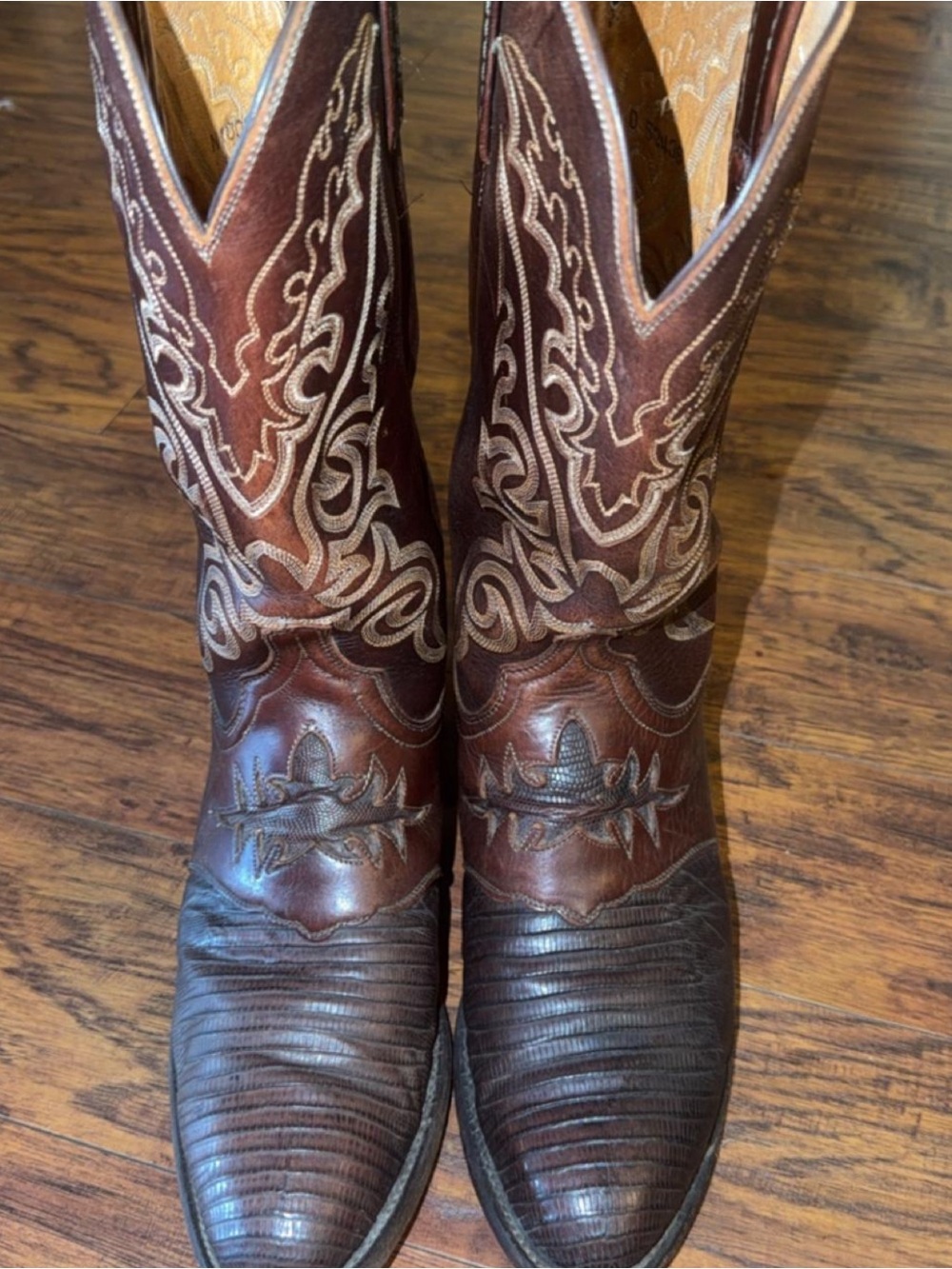 Lucchese 1883 Lizard Skin 10.5 Cowboy Boot